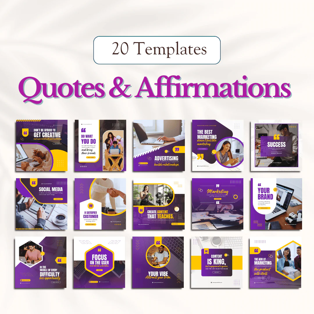 Marketing Canva Templates Bundle – 300 Templates