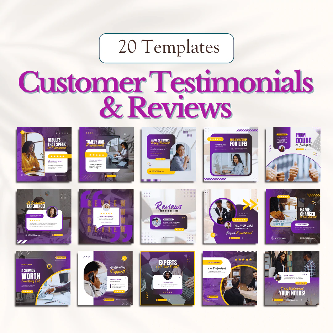 Marketing Canva Templates Bundle – 300 Templates