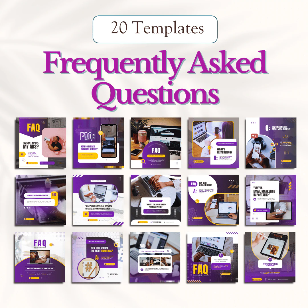 Marketing Canva Templates Bundle – 300 Templates