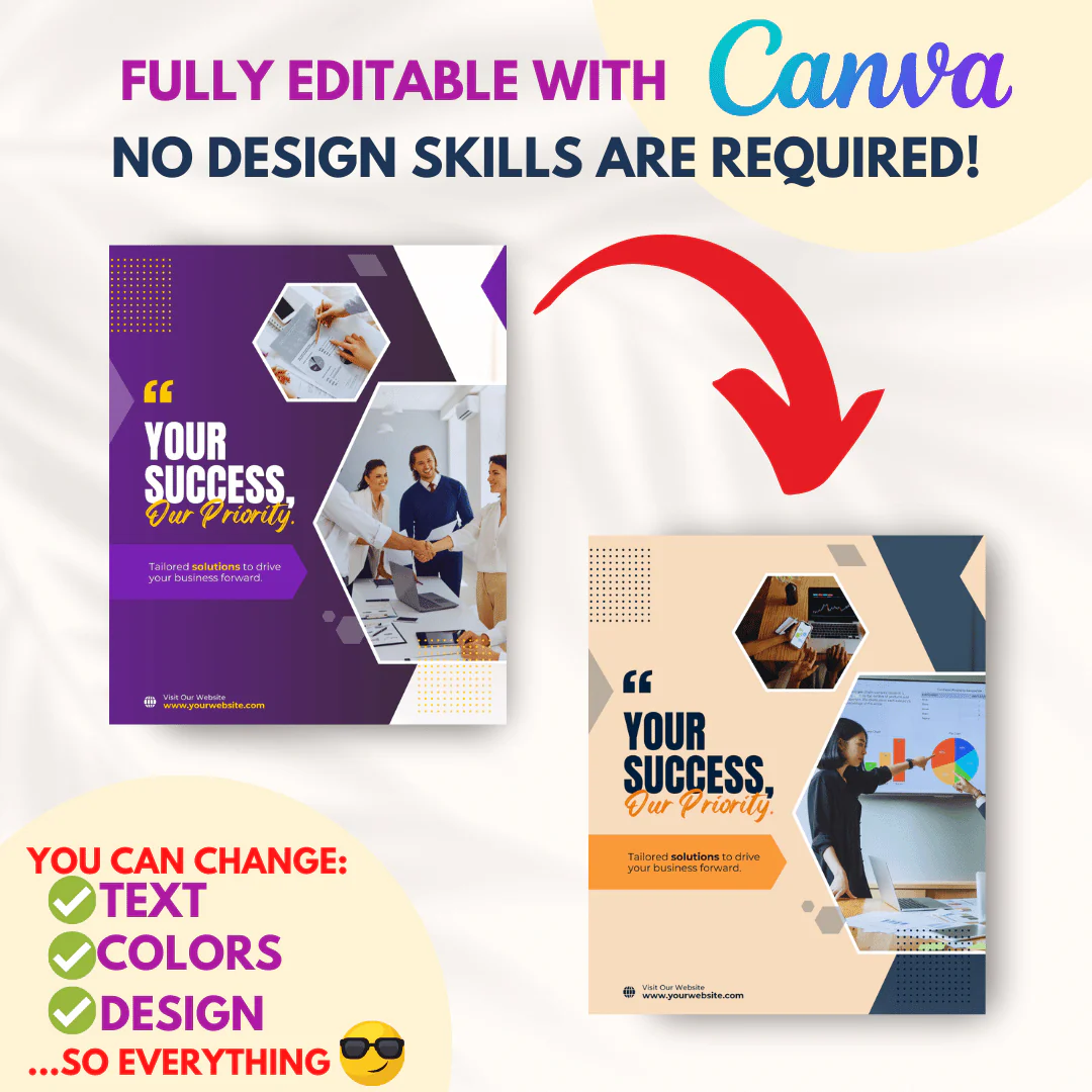 Marketing Canva Templates Bundle – 300 Templates