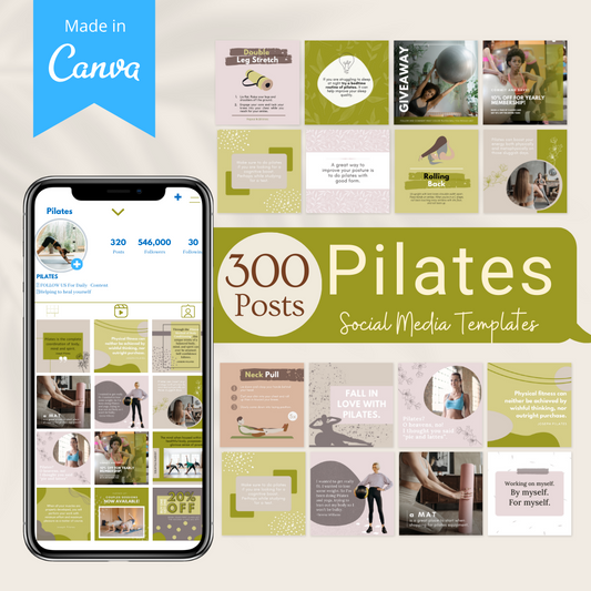 300 Pilates Post - Social Media Templates