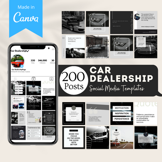 200 Car Dealership Posts - Social Media Templates