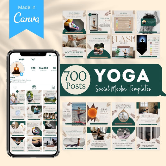 Yoga Bundle - Social Media Templates Yoga Bundle