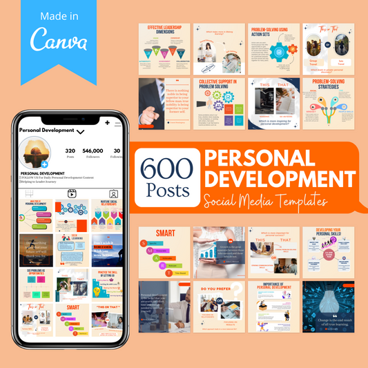 Personal Development Bundle -Social Media Templates