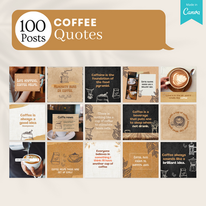 200 Coffee Posts - Social Media Templates