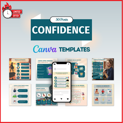 Confidence Posts - Canva Editable Templates