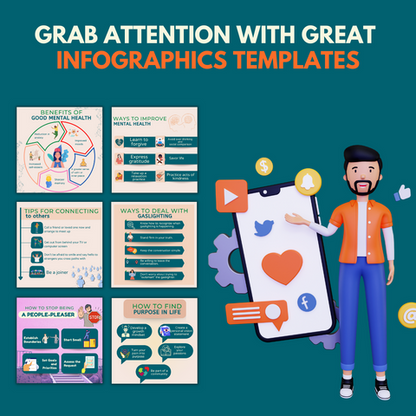 Mental Health Bundle - Social Media Templates