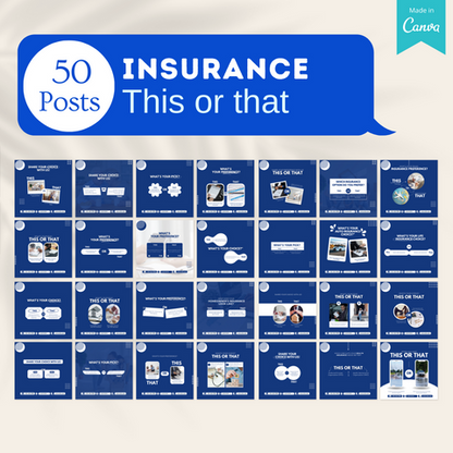 400 Insurance Posts - Social Media Templates