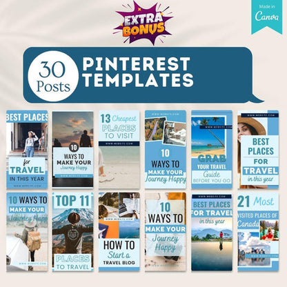 160 Travel Posts (Vol. 2) -Social Media Templates