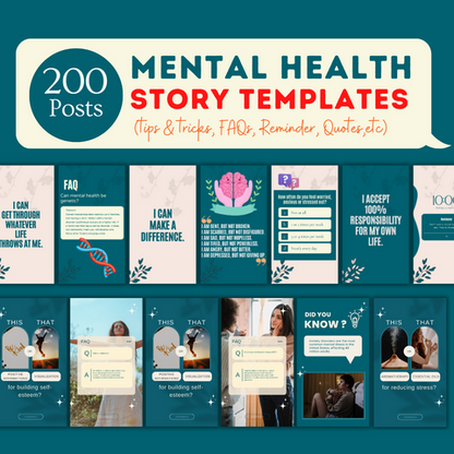 Mental Health Bundle - Social Media Templates