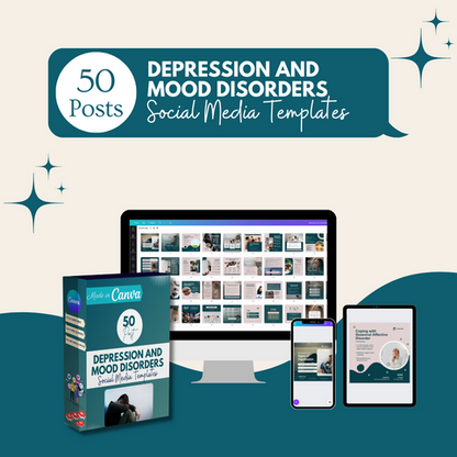 50 Depression And Mood Disorders - Social Media Templates