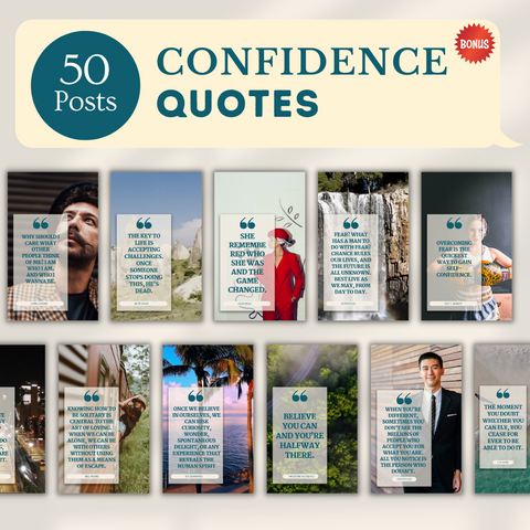 Confidence Posts - Canva Editable Templates
