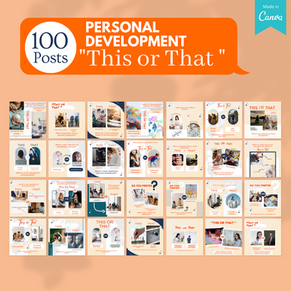 Personal Development Bundle -Social Media Templates