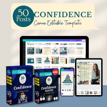 Confidence Posts - Canva Editable Templates