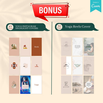 Yoga Bundle - Social Media Templates Yoga Bundle