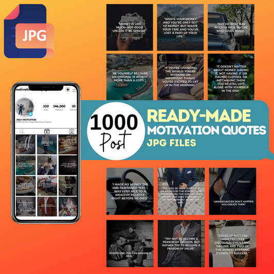 Motivation Quotes - 100 JPG Files - NOT EDITABLE