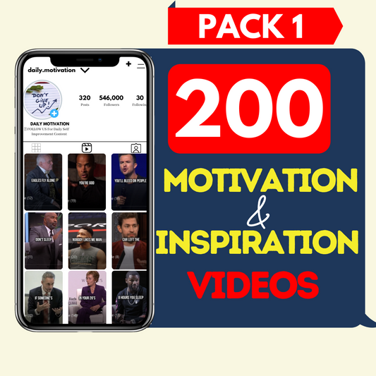 200 Motivation Videos - Pack