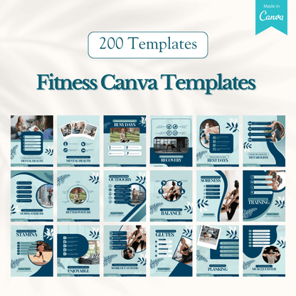 2000+ Fitness, Nutrition & Health Bundle - Social Media Templates