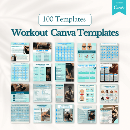 2000+ Fitness, Nutrition & Health Bundle - Social Media Templates